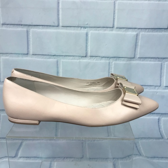 Cole Haan Tan Leather Bow Ballet Flats 7.5 - Picture 2 of 8